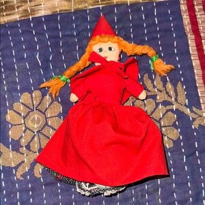 Little Red Riding Hood Dippity Flip Topsy Turvy Doll with Grandma and Wolf